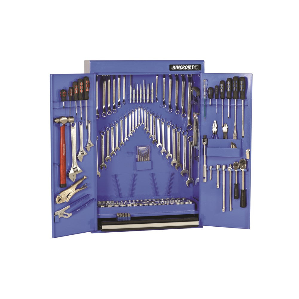 Tool Set In Wall Cabinet AF/Metric 203 Piece 21081 Kincrome 91710020 21081