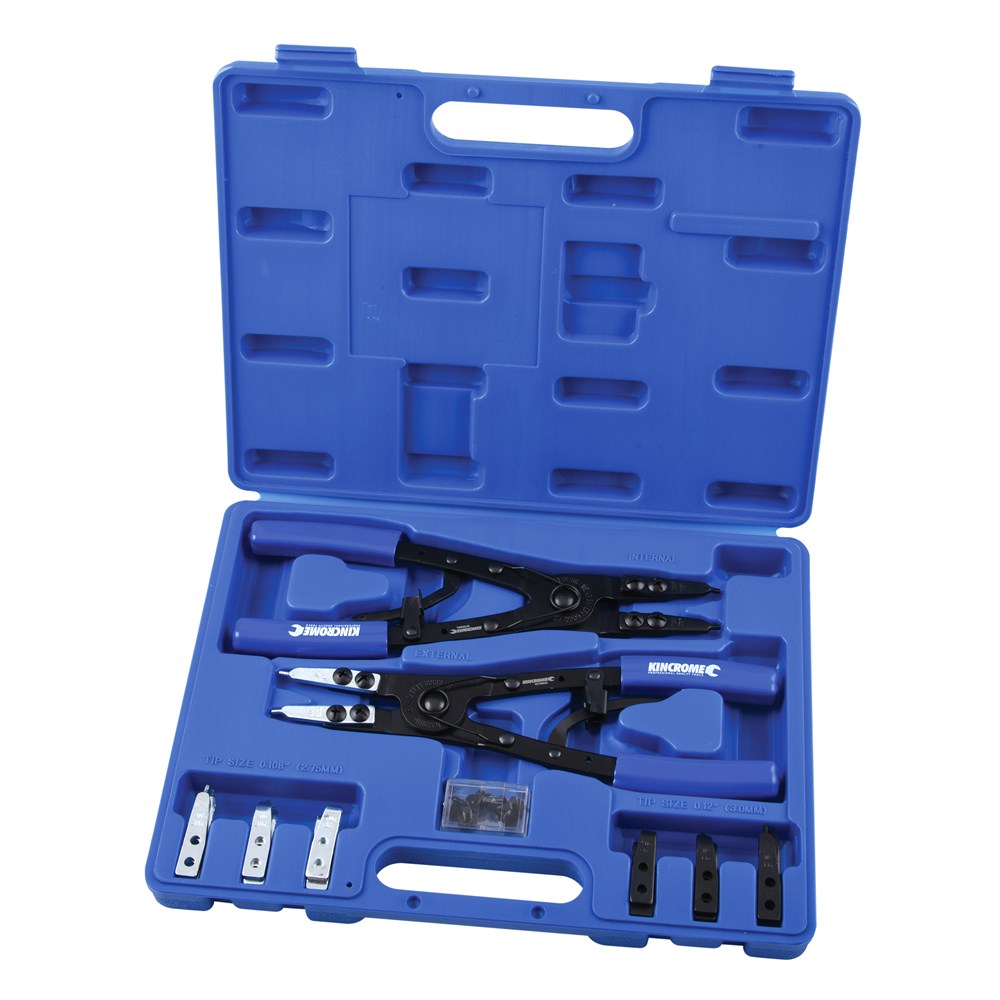 Kincrome HD Circlip Plier Set 270mm With Ratchet Feature 220683 K4047
