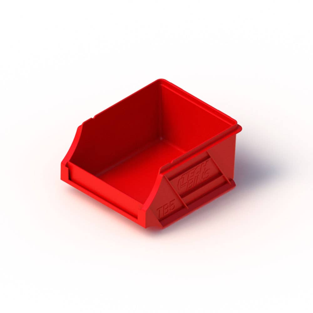 Plastic Parts Bin 0.5L 118 x 100 x 60mm Red 29000001 APTB5RED
