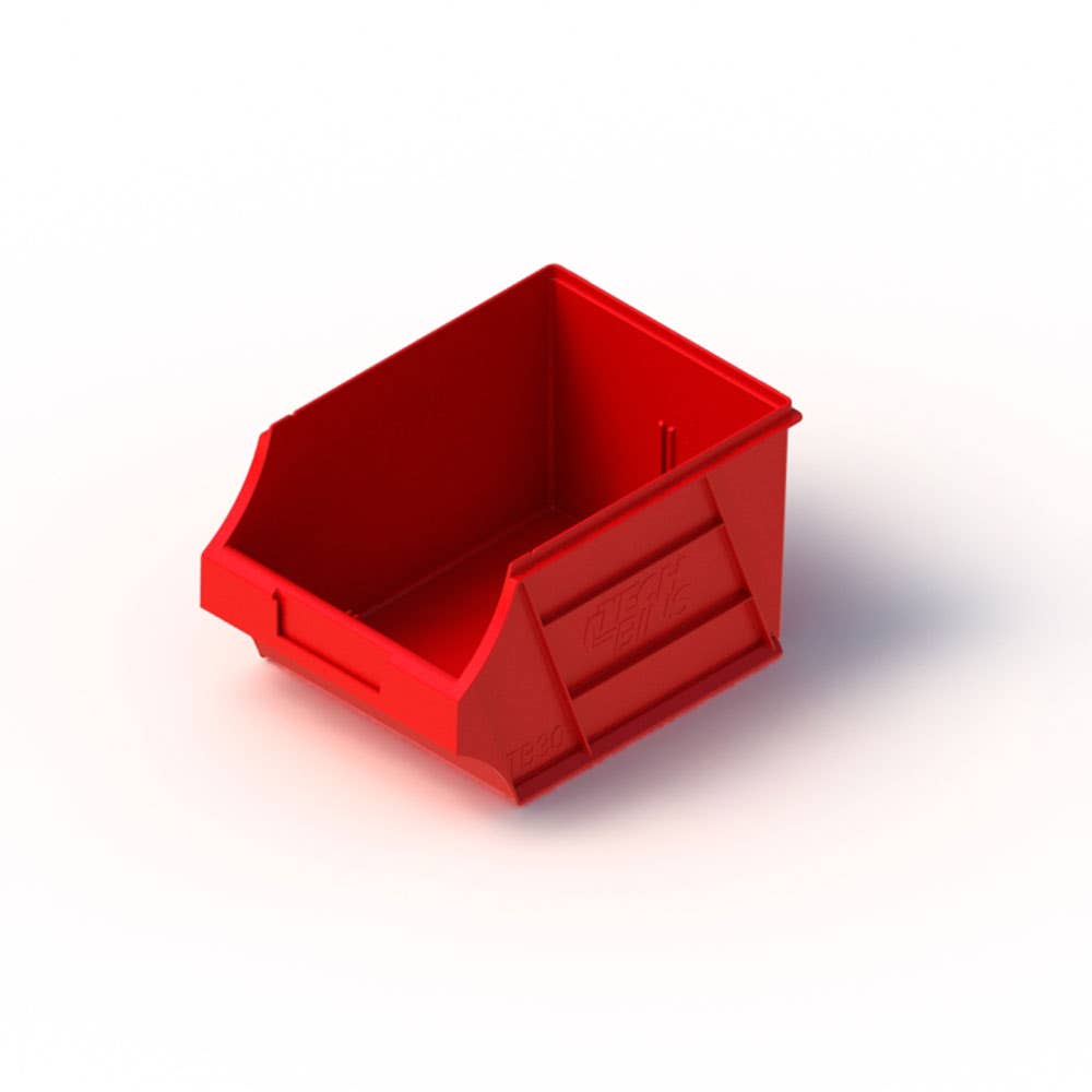 Plastic Parts Bin 6L 280 x 204 x 164mm Red 29000013 APTB30RED