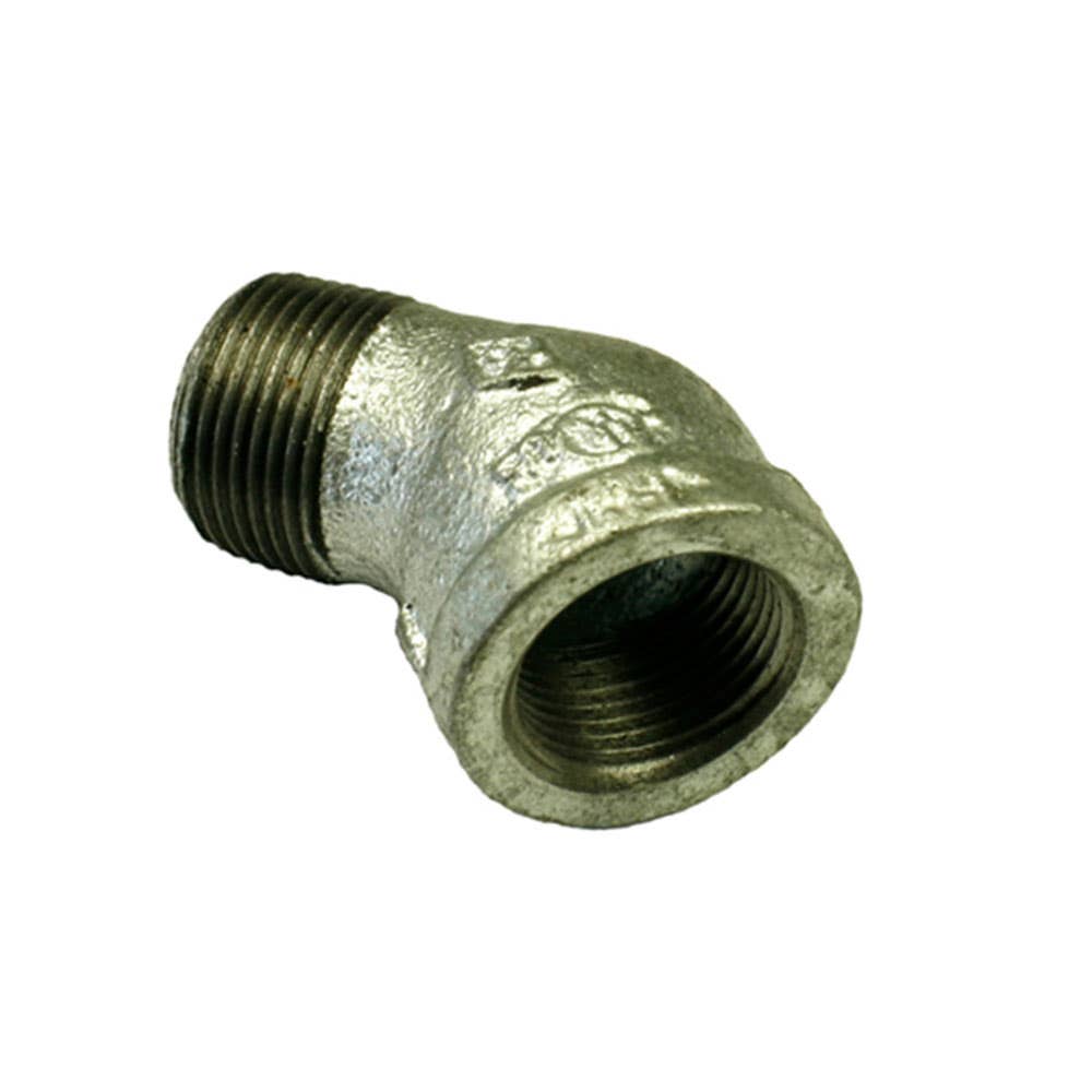 Elbow Mal Galv Male x Female 45 Deg 1'' BSPT 25mmNB 2902005 LEMFF25