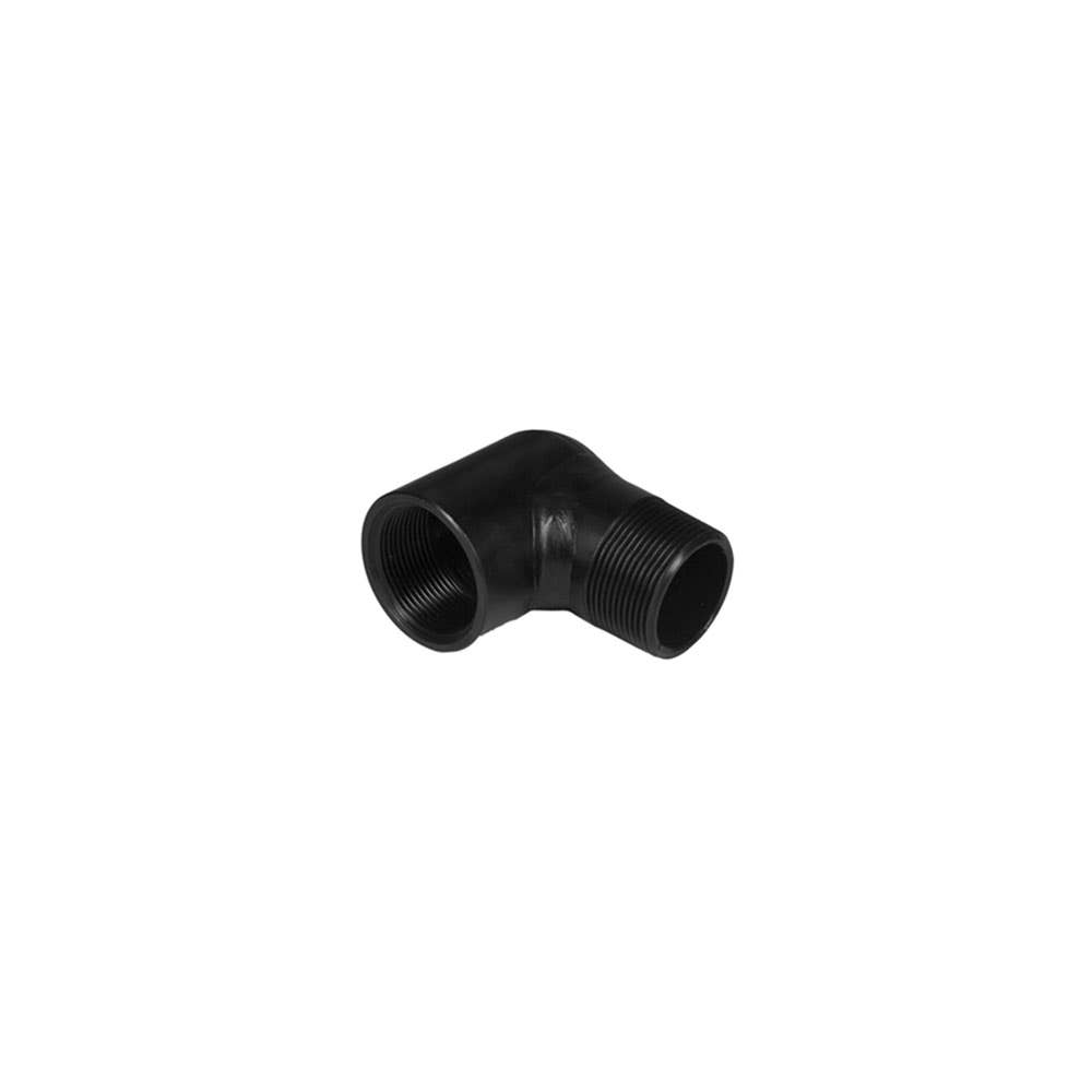 Elbow Black Steel Medium Pressure Male x Female 90&deg; 1 BSPT 25mmNB Peal 2912005 SEMF25