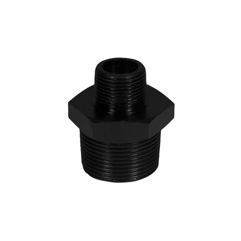 Reducing Hex Nipple Black Steel Medium Pressure 1 x 1/2 BSPT 25 x 15mmNB AAP Industries 2927011 SN2515