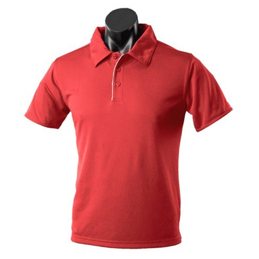 Shirt Polo S/S Driwear Poly 160gsm Yarra Red/White 3XL 292702 1302-RED/WHT-3XL