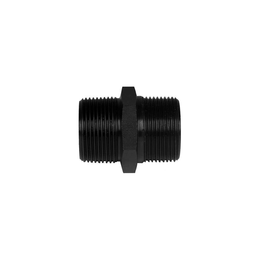 Hex Nipple Black Steel Medium Pressure 1 BSPT 25mmNB AAP Industries 2926005 SN25