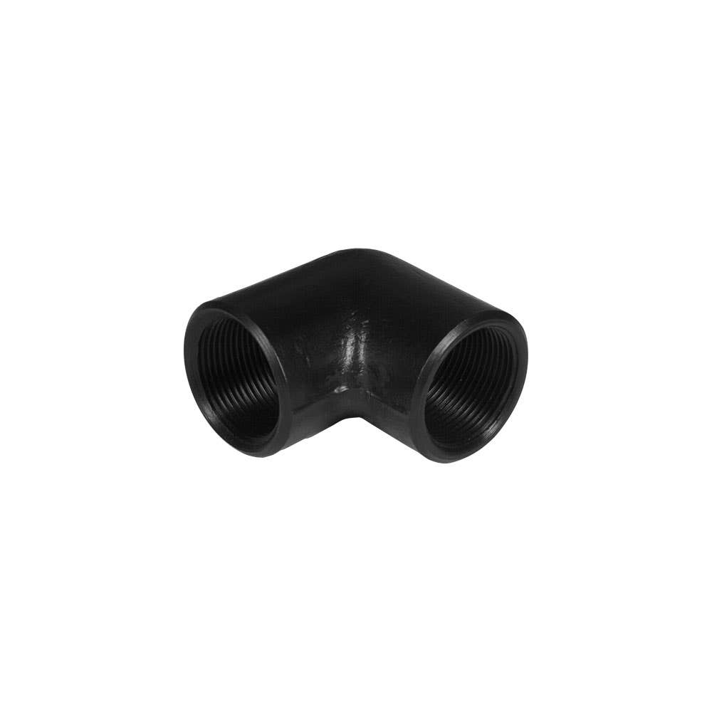 Elbow Black Steel Medium Pressure Female x Female 90&deg; 1 BSPT 25mmNB Peal 2919005 SE25