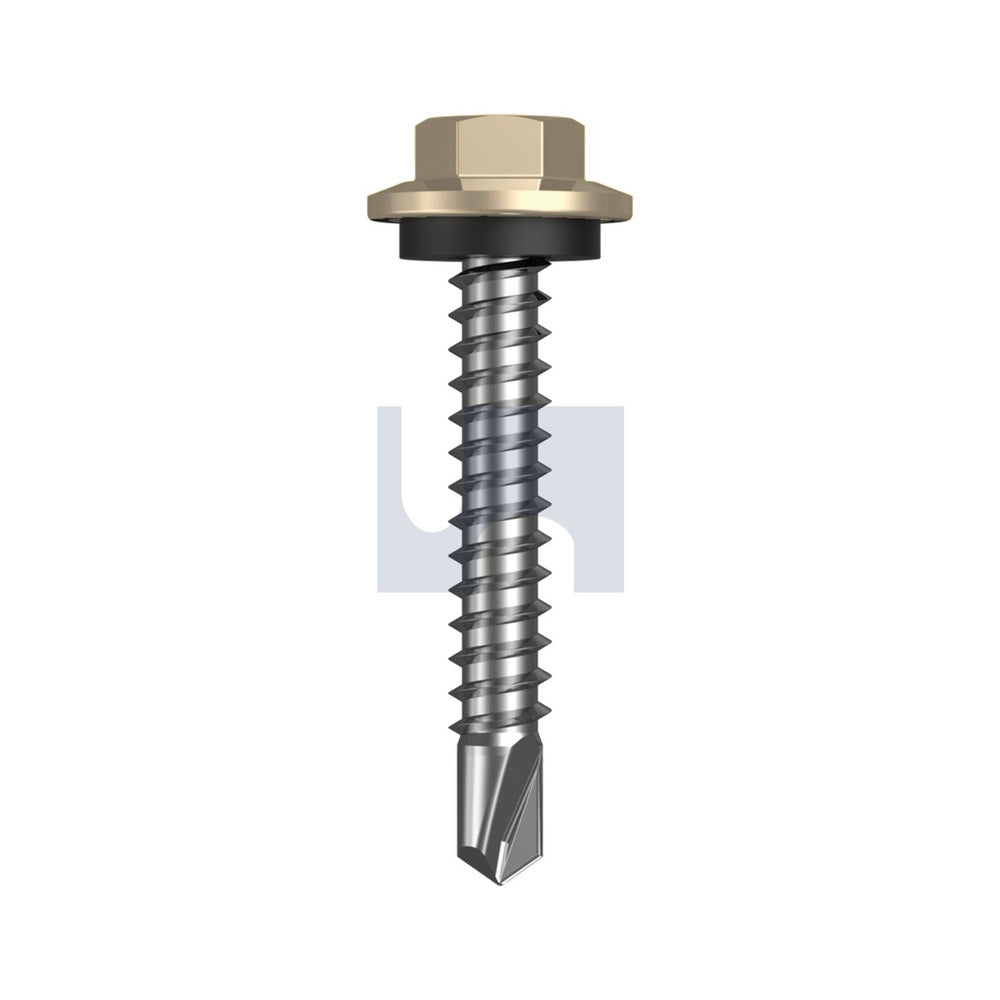 Metal Sds Hex Head + Washer Paperbark - Cl4 As3566 #12-14 35 - Pk 1000_40095338_TPAM4SH1214035