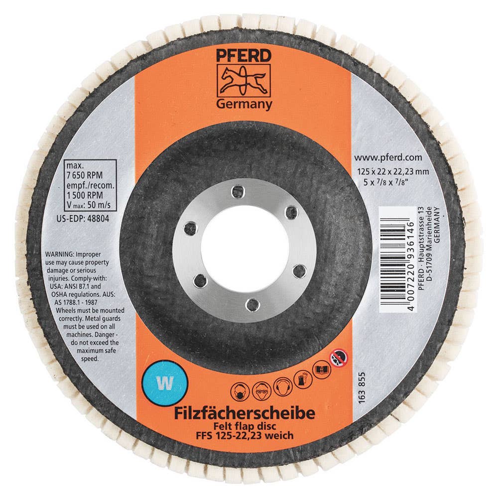 Disc Flap Felt FFS 125 X 22mm 4soft 299881 44370125
