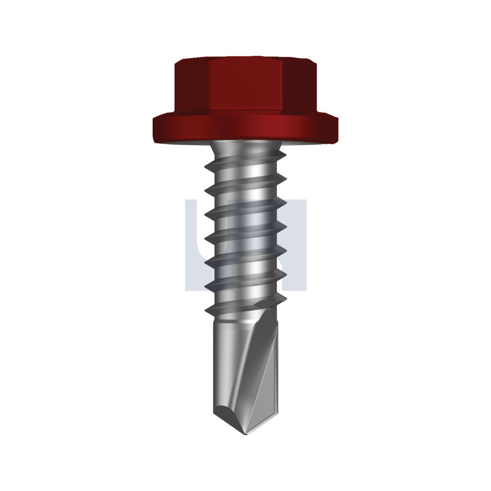 Metal Sds Flg Hex Hd Manor Red (Scoria) -Cl4 As3566 #14-14 22 - Pk 1000_40095209_TMRM4FH1414022