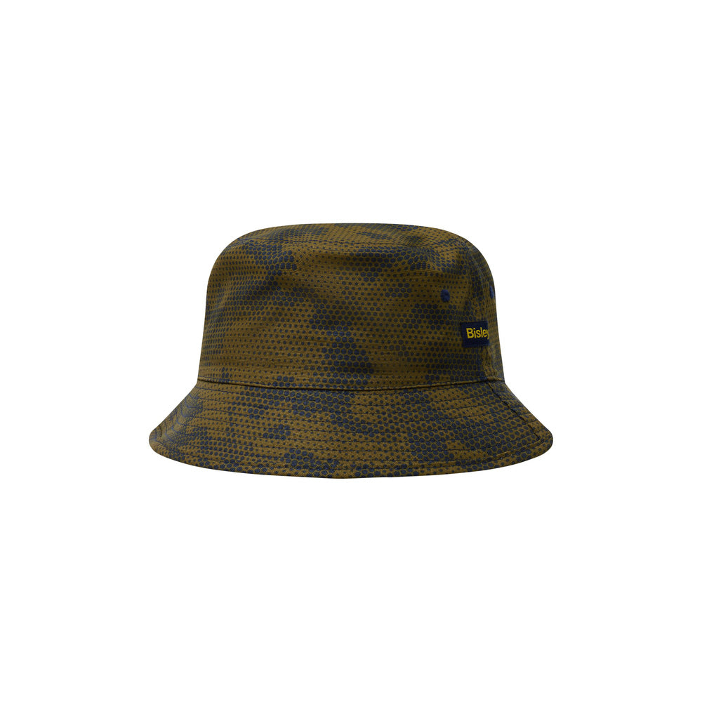Hat Printed Bucket Cotton 280gsm Army Honeycomb Bisley_40114095_BHAT73_PHARONE