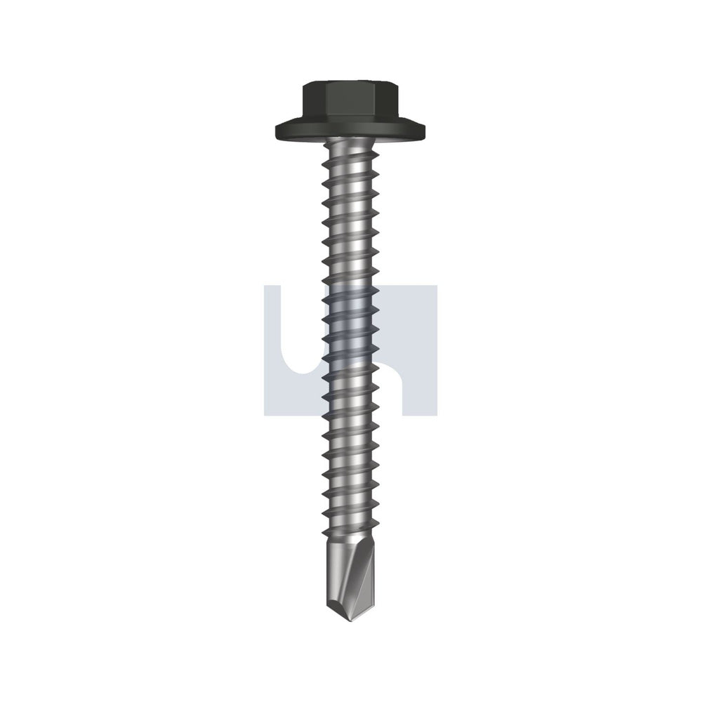 Sds Flg Hex Hd Woodland Grey -Cl4 #12-14 45 - Pk 1000_40096058_TWGM4FH1214045