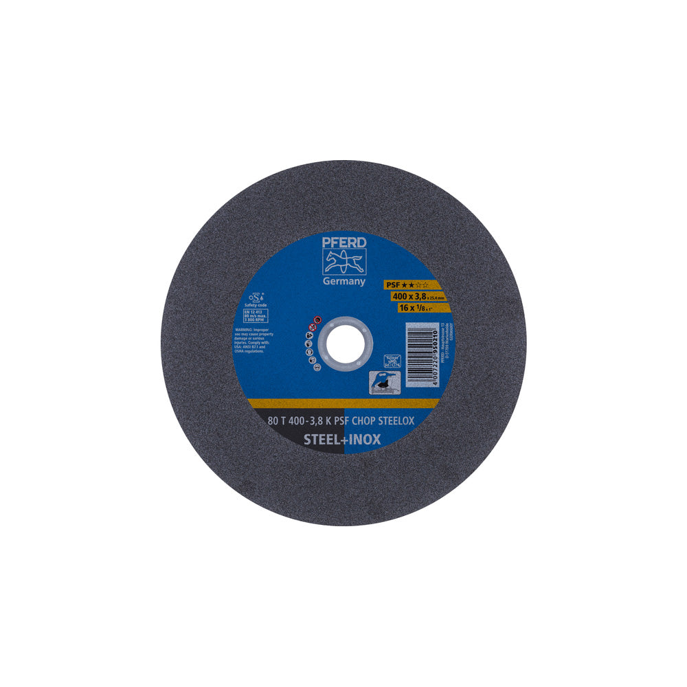Cut-off wheel T 400x3.8x25.4mm Uni. Line PSF CHOP STEELOX - Pk 10_40108563_66324096