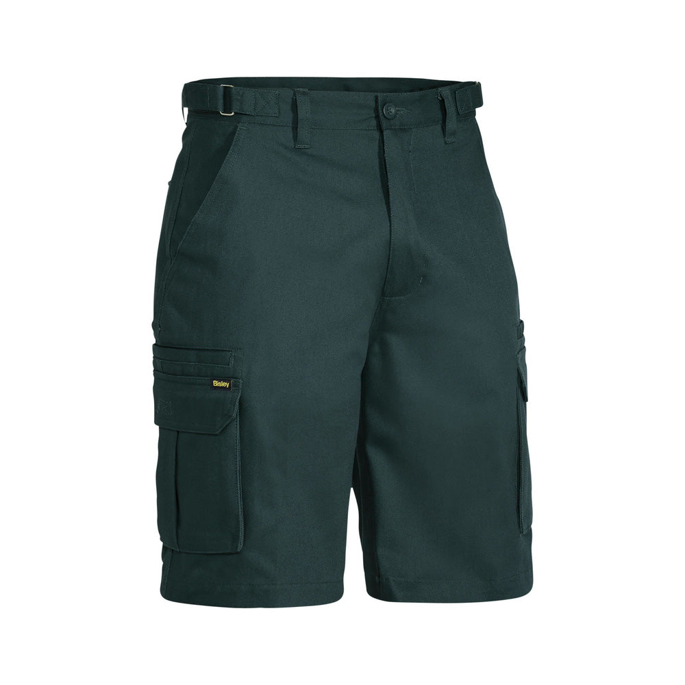 Shorts Cargo 132R Bottle Cotton Drill 310gsm 8 Pocket Bisley_36002515_BSHC1007_BGRGR32