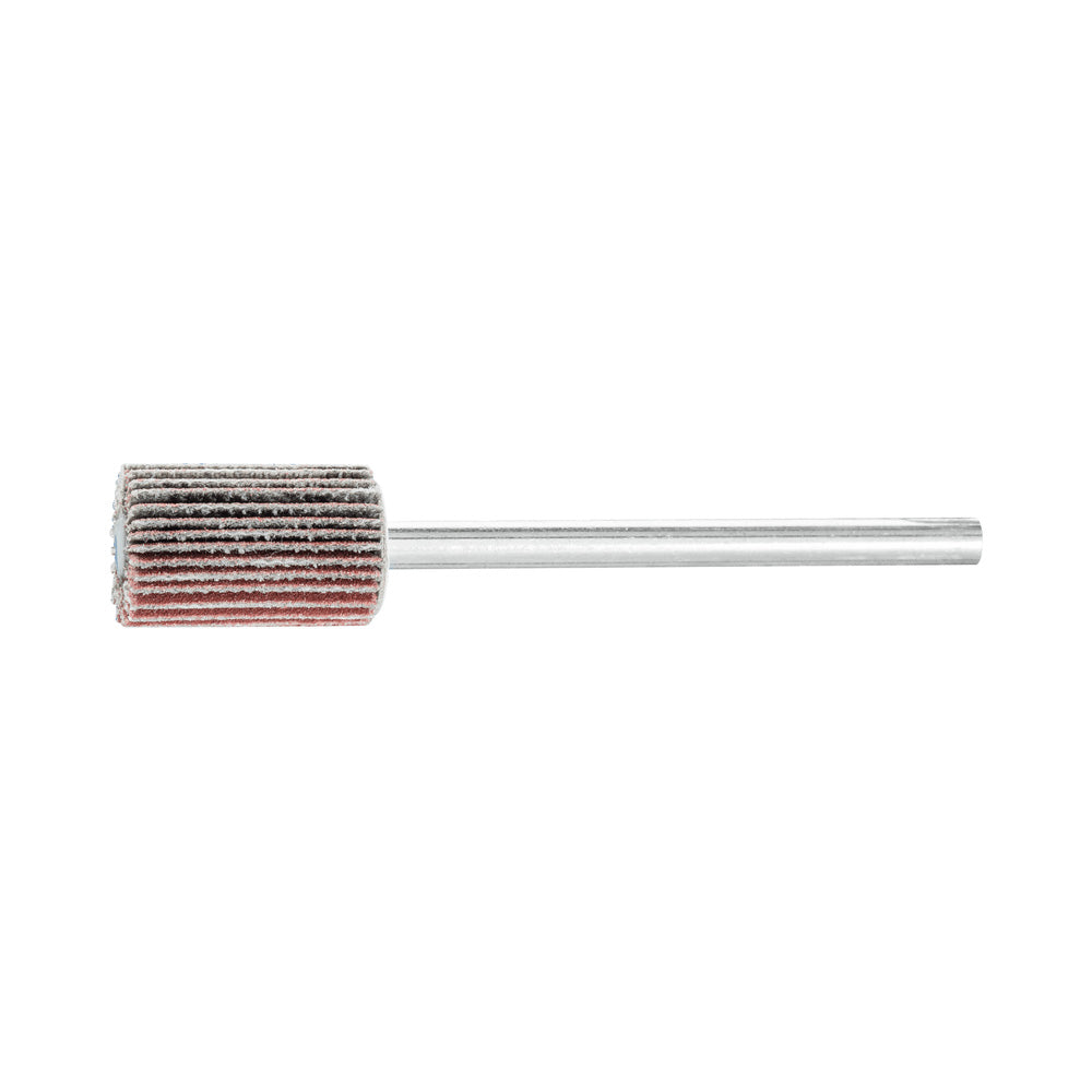 Alum oxide mounted flap wheel F 10x15 mm shank 3 mm A320 fine grind/finish_40108242_44400018