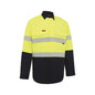 Shirt L/S Cotton PPE2 FR 190gsm Tape Hi Vis Yellow/Navy 4XL 2820 Workit_522166_2820YN4XL