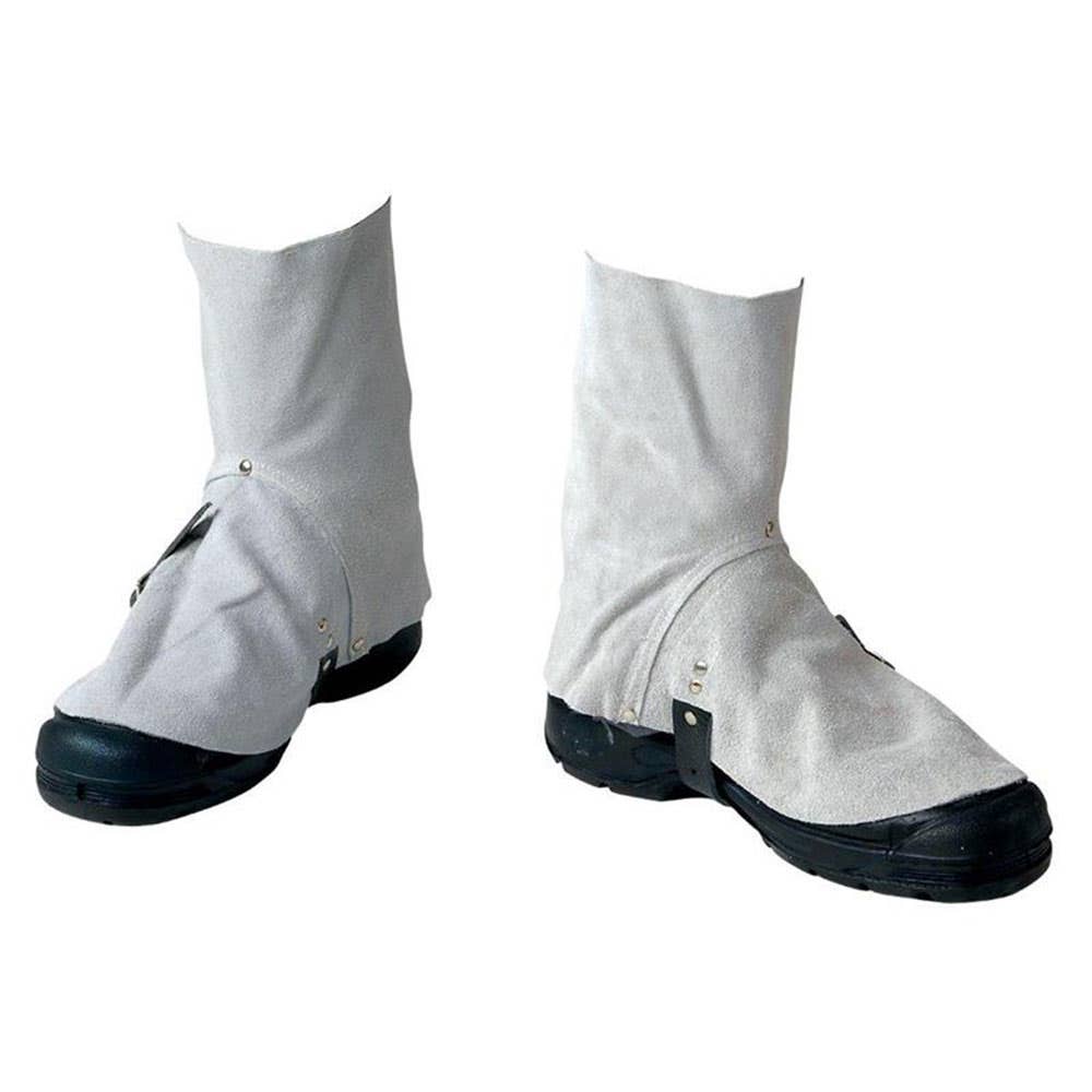 Spats Welders Chrome Leather Velcro 230mm Unsupported 30000065 SWS7SV