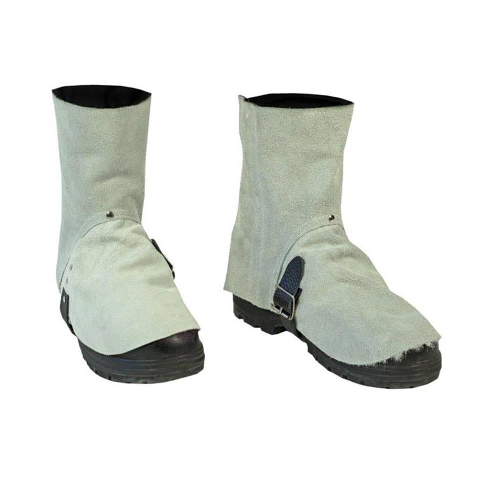 Spats Welders Chrome Leather Strap/Buckle 230mm Supported 30000067 WS7SB