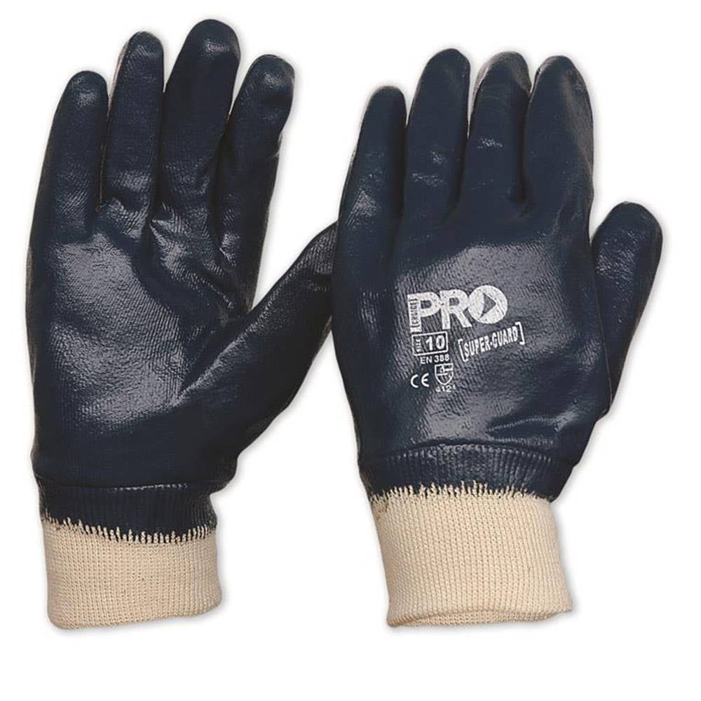Gloves Nitrile Super Lite Full Dipped Blue Size 10 ProChoice 90110205 NBRFBB10