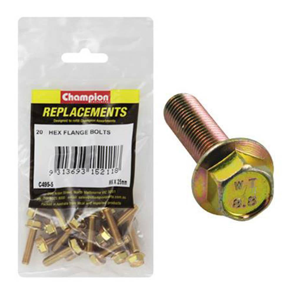 Bolt Flange Replacement Pack Metric 6 x 25mm Pk 20 30000165 C495-5