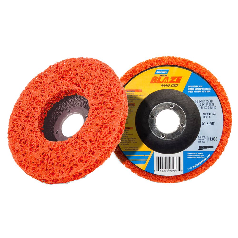 Disc Blaze Rapid Strip 4 x 7/8'' Orange 100mm Norton 30000258 63642509505