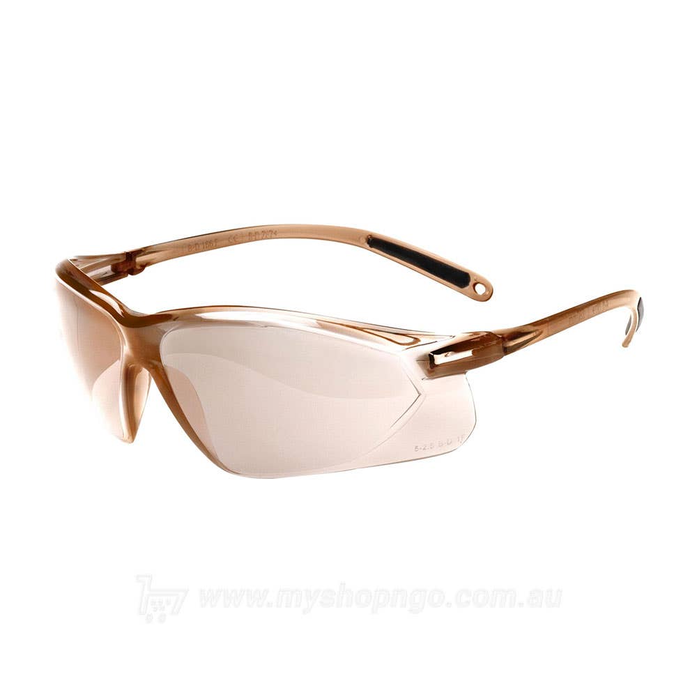 Glasses TSR Light Brown Mirror Lens Brown Frame Anti-Fog Honeywell 30000313 1015442AN-A9