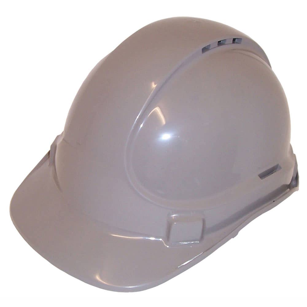 Hard Hat Grey Unvented Full Brim  Miners Unisafe 30000627 AT010705245 NLA