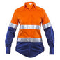 Shirt L/S Cotton Drill 145gsm 3M Tape Hi Vis Orange 10 Styleworker_30000770_SW-O-10