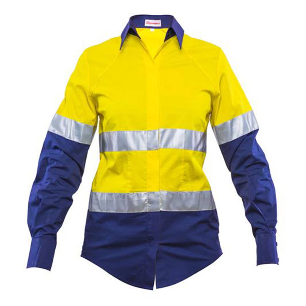 SE201 Earhart Women's Hi-Vis Long Sleeve Taped Shirt_SW