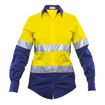 SE201 Earhart Women's Hi-Vis Long Sleeve Taped Shirt_SW