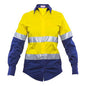 SE201 Earhart Women's Hi-Vis Long Sleeve Taped Shirt_SW