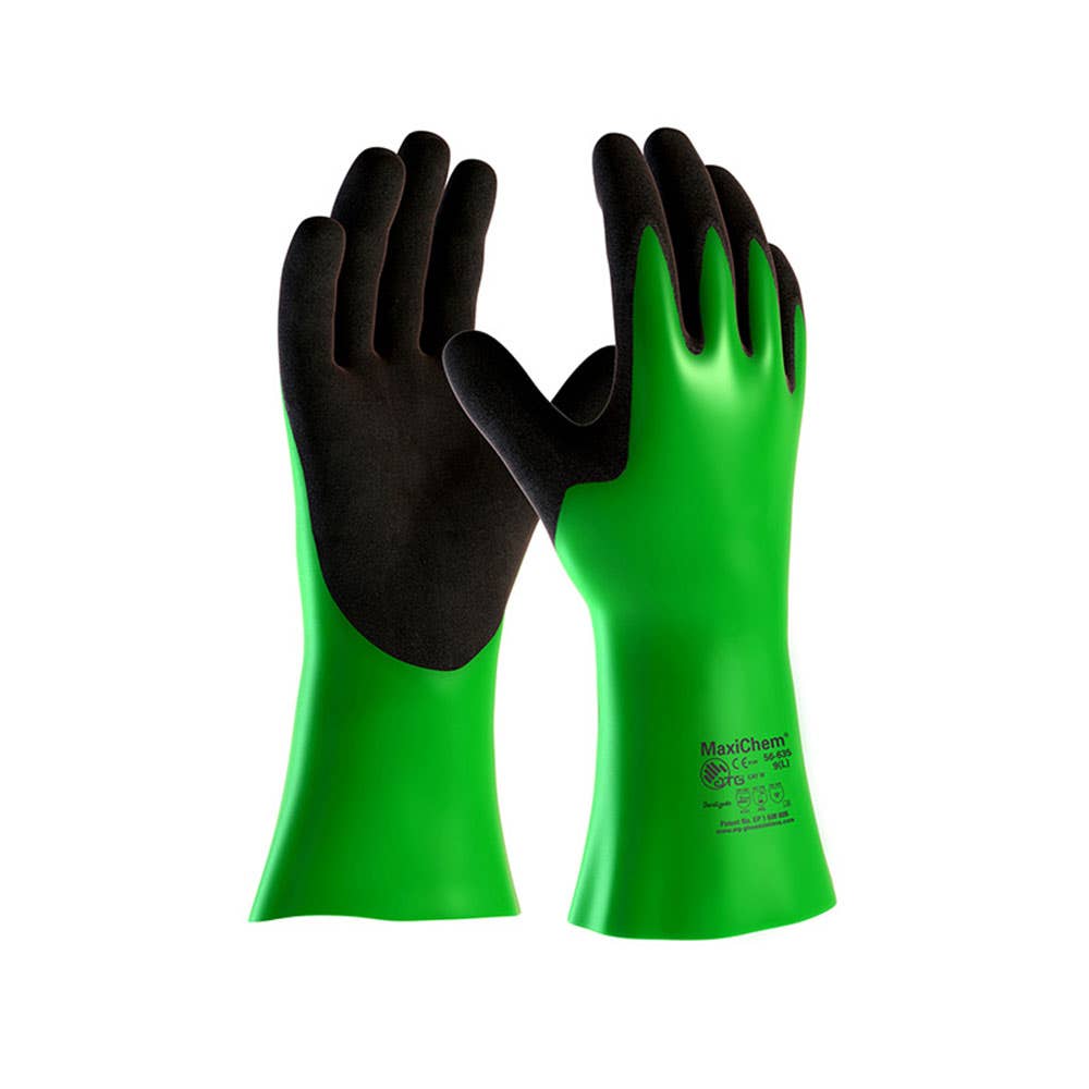 Gloves Nitrile Rubber Chemical Resistant Maxichem 35cm Size 10_30001065_56-635-10_NLA