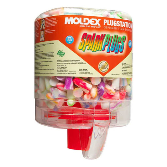 Earplug Dispenser Plugstation With SparkPlugs 29dB Class 5 Moldex Pk 250 30001151 6644