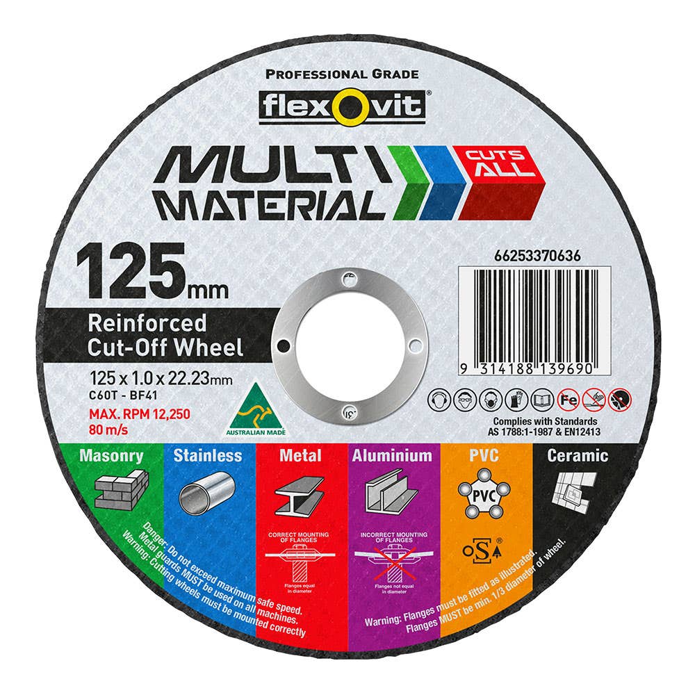 Multi Material 125mm Ultra Thin Cut-Off Disc 30001534 66253370636
