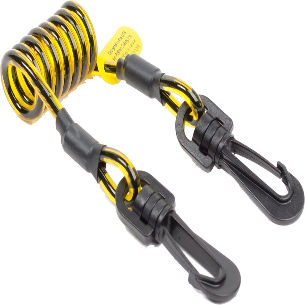Lanyard Tool Clip 2 Clip Coil Tether Non-Conductive Python Pk 10_30001818_7100241954