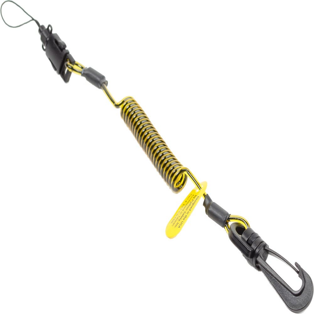 Lanyard Tool Clip 2 Loop Coil Tether Non-Conductive Python Pk 10_30001819_7100239799