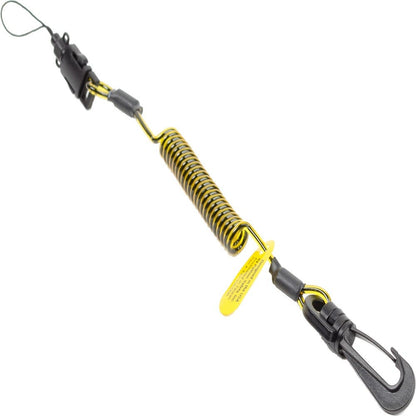 Lanyard Tool Clip 2 Loop Coil Tether Non-Conductive Python Pk 10_30001819_7100239799