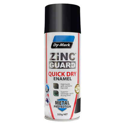 Paint Zinc Guard Quick Dry Enamel Black High Gloss 325g Dy-Mark_30001989_230932301