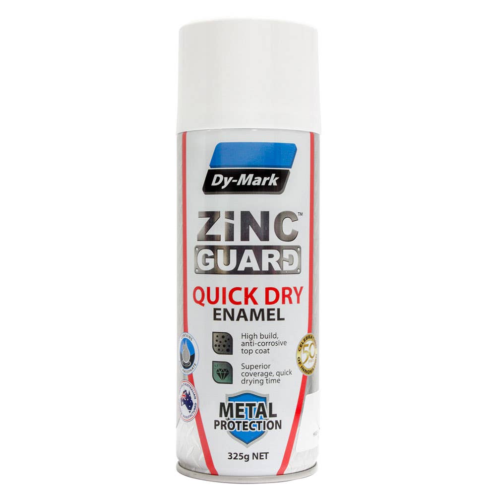 Paint Zinc Guard Quick Dry Enamel White 325g Dy-Mark_30001991_230932311