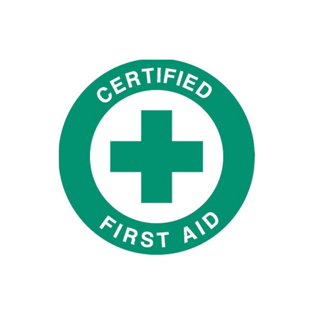 STICKER VINYL 51MM DIAMETER FIRST AID 30002751 42232