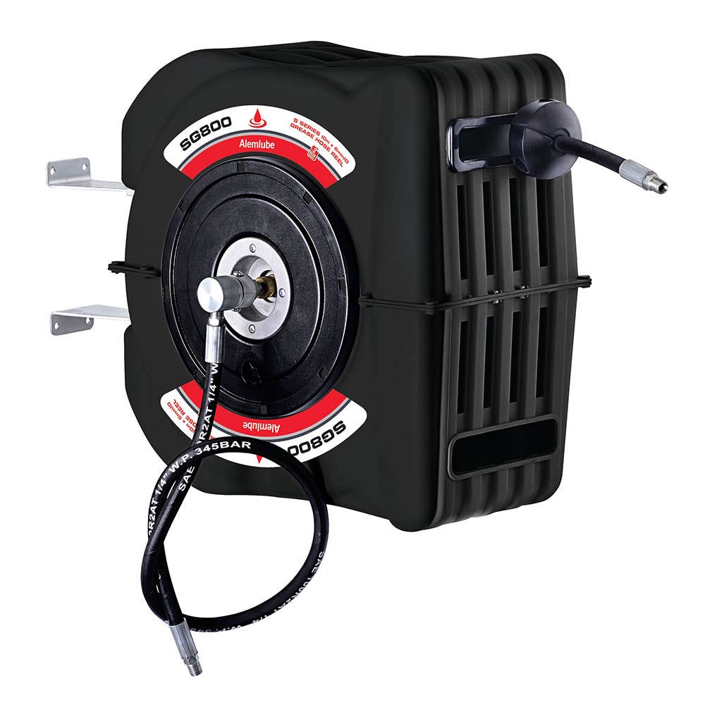 Hose Reel Assembly Grease Retractable 6mm x 10m 5,000psi SG800 Macnaught 30004341 SG800
