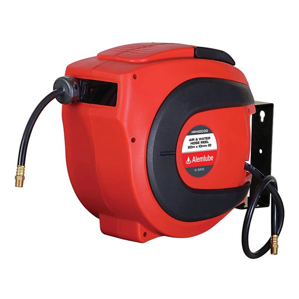 Hose Reel Assembly Air Retractable 10mm x 20m 300psi HR40030 Alemlube 30004342 HR40030