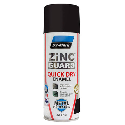 Paint Zinc Guard Quick Dry Enamel Black Flat 325g Dy-Mark_30004366_230932101