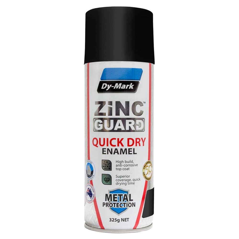 Paint Zinc Guard Quick Dry Enamel Satin Black 325g Dy-Mark_30004367_230932201