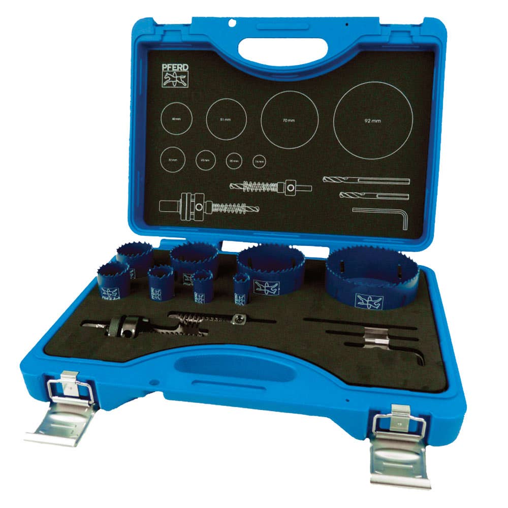 Holesaw Set Bi-Metal Electrician 13 Piece Pferd 30004907 25900910