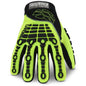 Gloves Mechanic Hi Vis Cut 5 Resistant Chrome Series Hexarmor 2XL 4026 30006977 402611