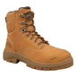 Boots Steel Toe Lace Up PU Rubber Sole Bump Cap Wheat 55-332 10 Oliver_30007197_55332-WHT-10