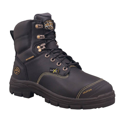 Boots Steel Toe Lace PU Rubber Bump Cap Met Guard Black 55-346 10 Oliver 30007269 55-346-100