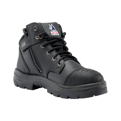 312658 Parkes Zip-Up Safety Boots with TPU Sole and Scuff Cap Metso METSB312658
