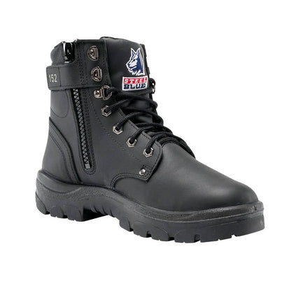 Boots Steel Toe Lace + Zip Nitrile Sole Derby Black Argyle 10 Steel Blue 30007638 322152-100-BLK