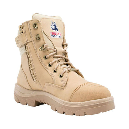 Boots Steel Toe Lace/Zip Scuff Cap TPU Southern Cross Sand 10 Steel Blue_30009264_312661-100-SND